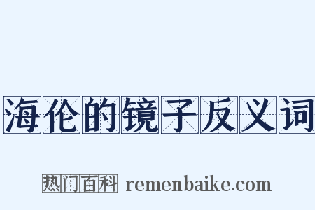 海伦的镜子反义词是什么意思的图片